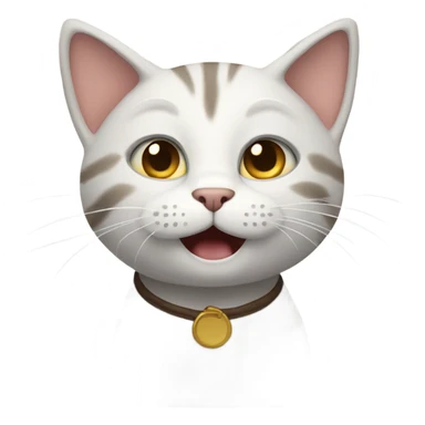 Cat saying hello sticker