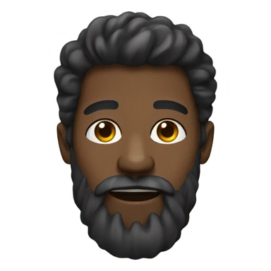 Bearded black man with tongue out  sticker