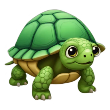 Tortue sur un chien sticker
