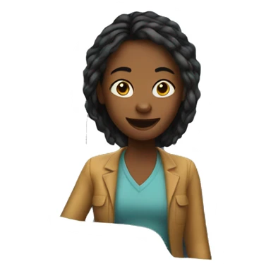 girl in car interior sticker