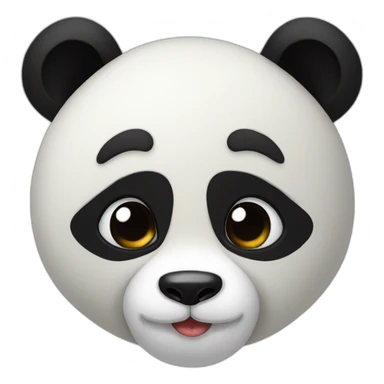 Panda kiss sticker