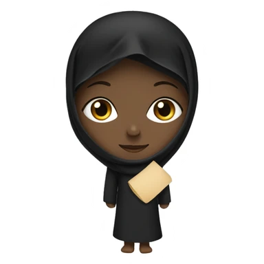 A niqabi girl sticker