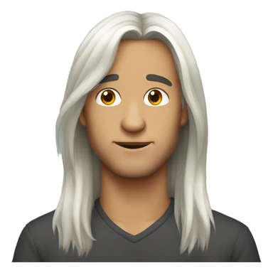 Fay guy long hair sticker