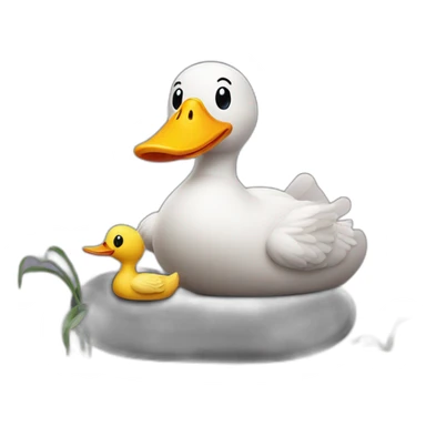 3 worms and a duck playing ps5 sticker