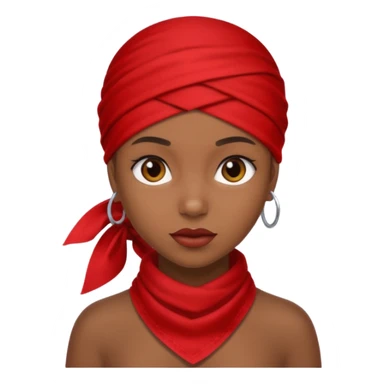 Rihanah with red bandana sticker