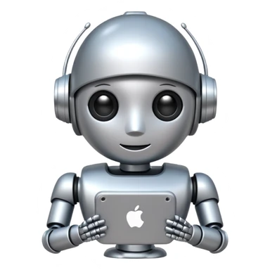Cute Robot assistant sticker