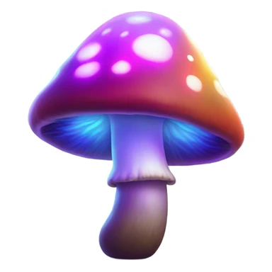 Magical mushrooms that glow  sticker
