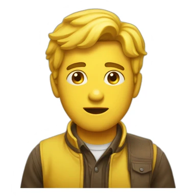 yellp emoji hesitated sticker