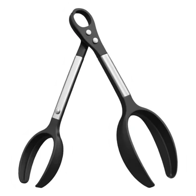 Black Silicon Kitchen tongs sticker