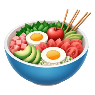 Poke bowl sticker