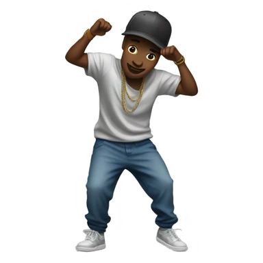 Hiphop dance sticker