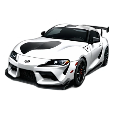 Toyota supra white toyota gazoo racing sticker