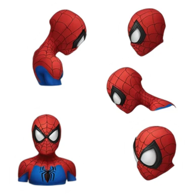 spiderman whit crhismas hat sticker