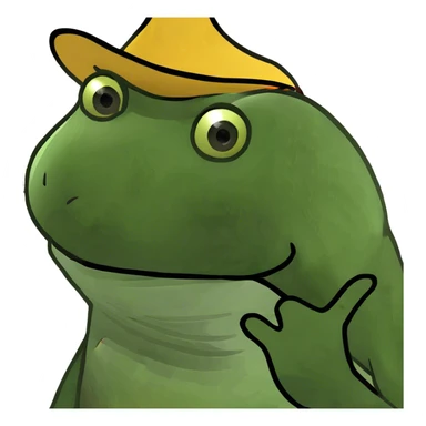 frog cowboy sticker