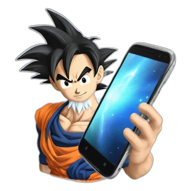 Goku-ultra-instinc-take-phone sticker
