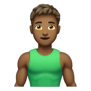 Fitness boy sticker