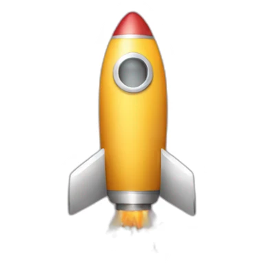 Rocket with popcorn sticker