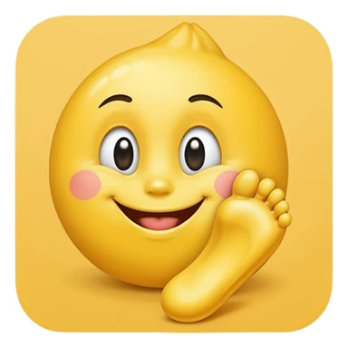 Ayak koklayan emoji sticker