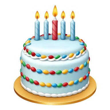 One year anniversary cake sticker