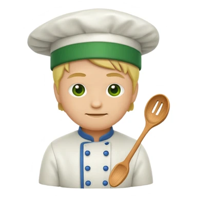 Small icon emoji of cook bulp, minimum details, green #36a767 main color sticker