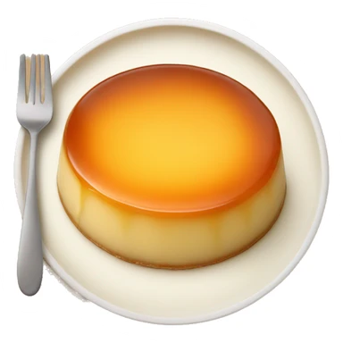 leche flan on a plate sticker