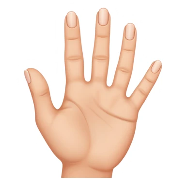 A hand with 4 fingers sticker