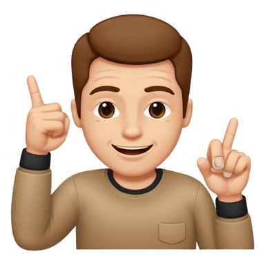 laid-back charismatic character giving a wink and finger guns, embodying alpha confidence and rizz sticker