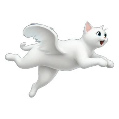 Flying-ghost-cat-floating-in-the-air sticker