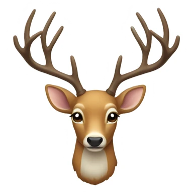 👍🏻-deer-antlers-snow sticker