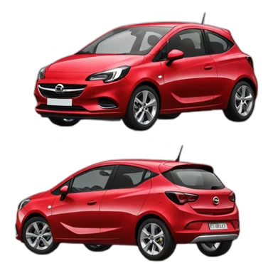red opel corsa 2021 sticker