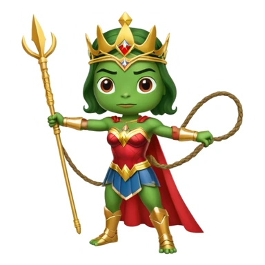 Pepe frog like wonder woman sticker