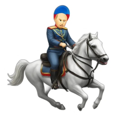 putin riding a misil sticker