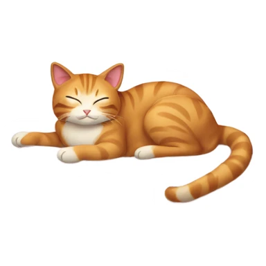 Glamorous cat sleeping in bed sticker