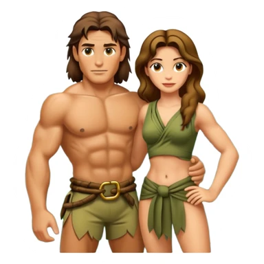 Tarzan and Jane sticker