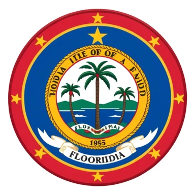 Florida flag sticker