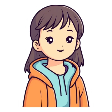 A girl in ice age  sticker