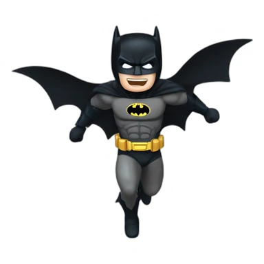The dark knight batman flying movie sticker