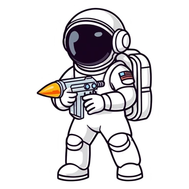 Astro from a Roblox game called dandy’s world sticker