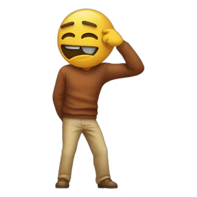 sad dabbing emoji sticker