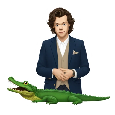 harry styles with gators sticker