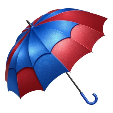 glitter red and blue umbrella resident evil sticker