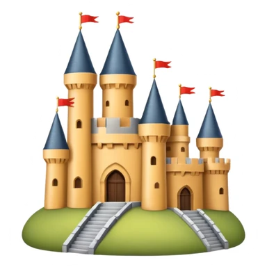 minimalistic castle sticker