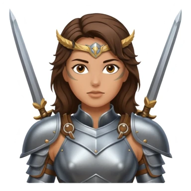 Valkyrie warrior brunette sticker
