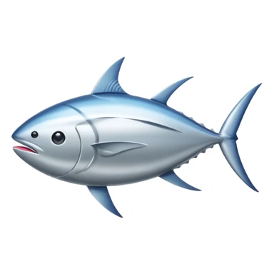 tuna, front view sticker