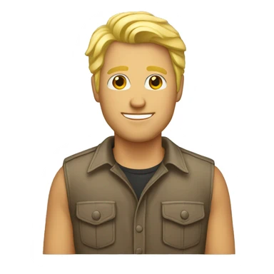 blonde texas man sticker