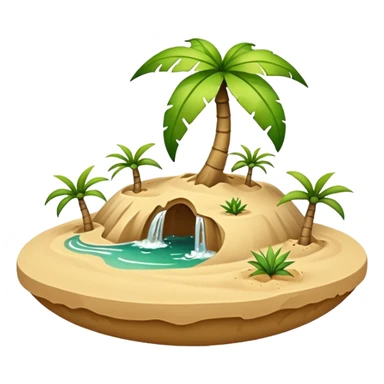 sand flying island sticker