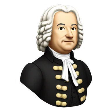 johann sebastian bach standing sticker