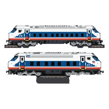 Amtrak ACS-64 electric locomotive, three-quarters view sticker