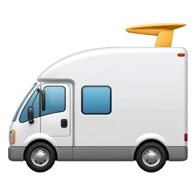 modern delivery truck sticker