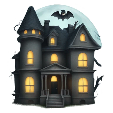 haunted house sticker